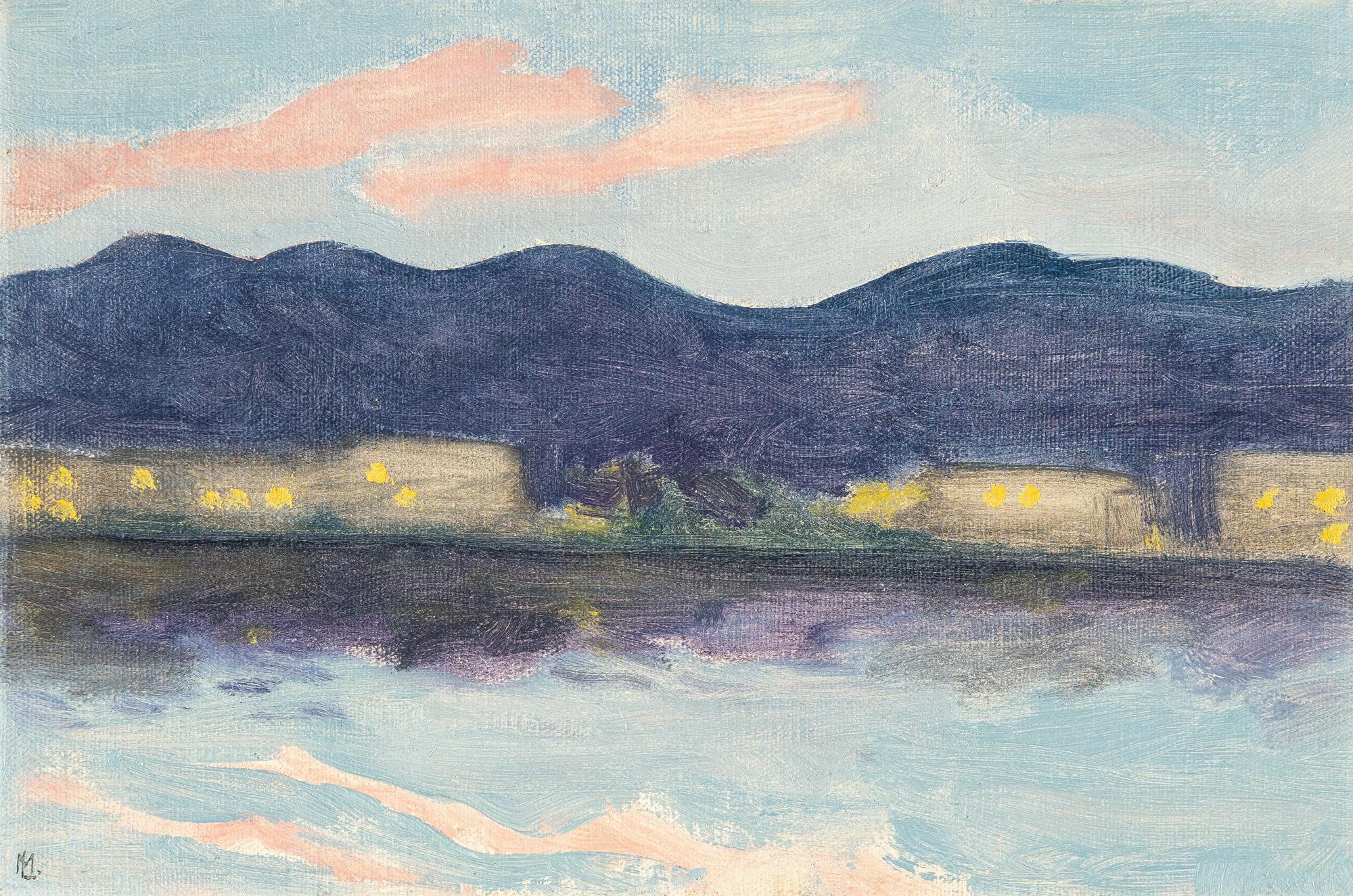 Melchior Lechter - Landschaft am Genfer See