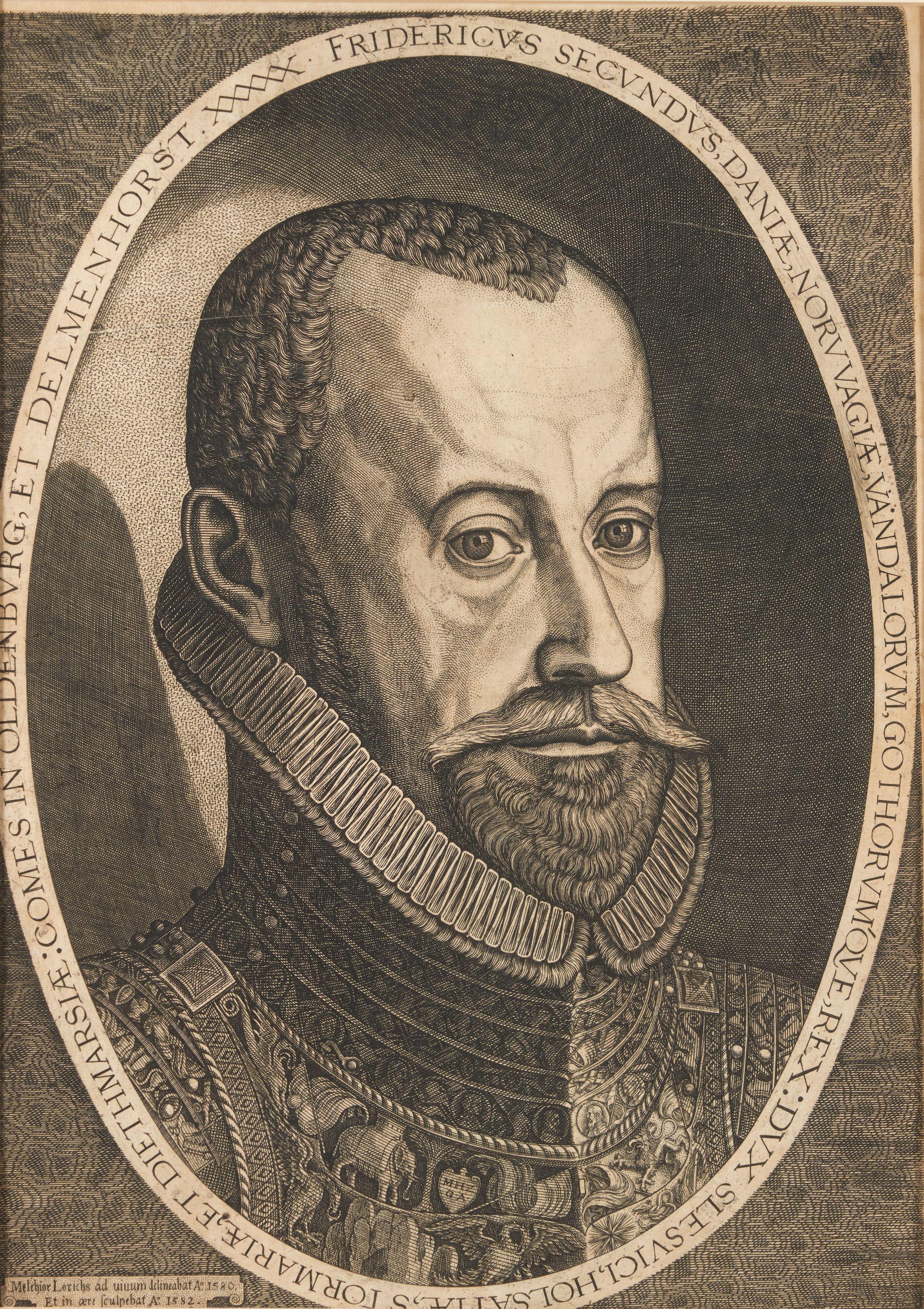 Melchior Lorck - Frederik II of Denmark