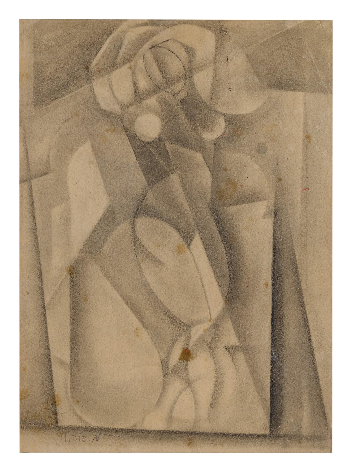 Menachem Helholz-Or - Cubist Figure (Ii)