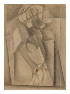 Menachem Helholz-Or - Cubist Figure (Ii)