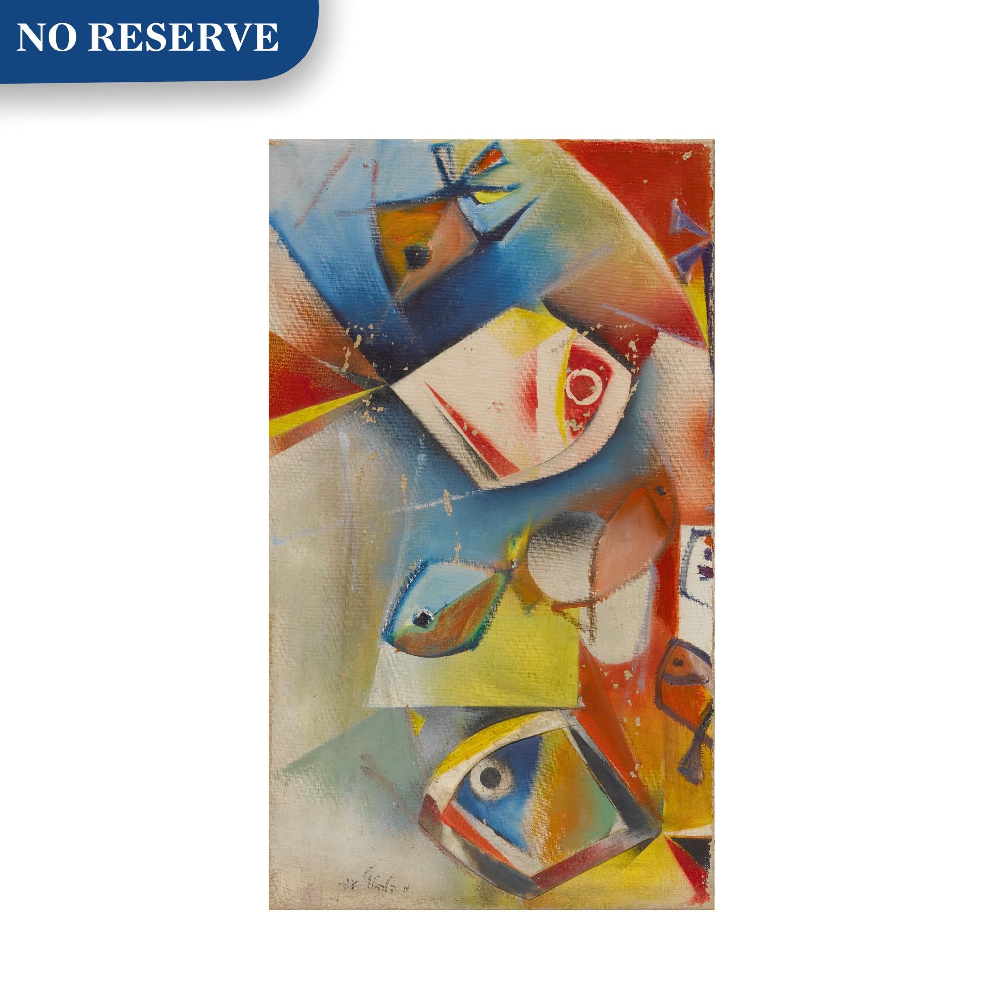 Menachem Hellholz-Or - Abstract Composition with Fish