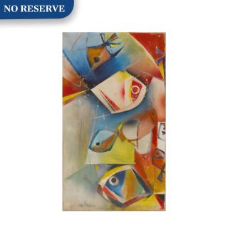 Menachem Hellholz-Or - Abstract Composition with Fish