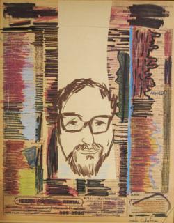 Menashe Kadishman - Pair of Portraits of Augusta and Arnold Newman