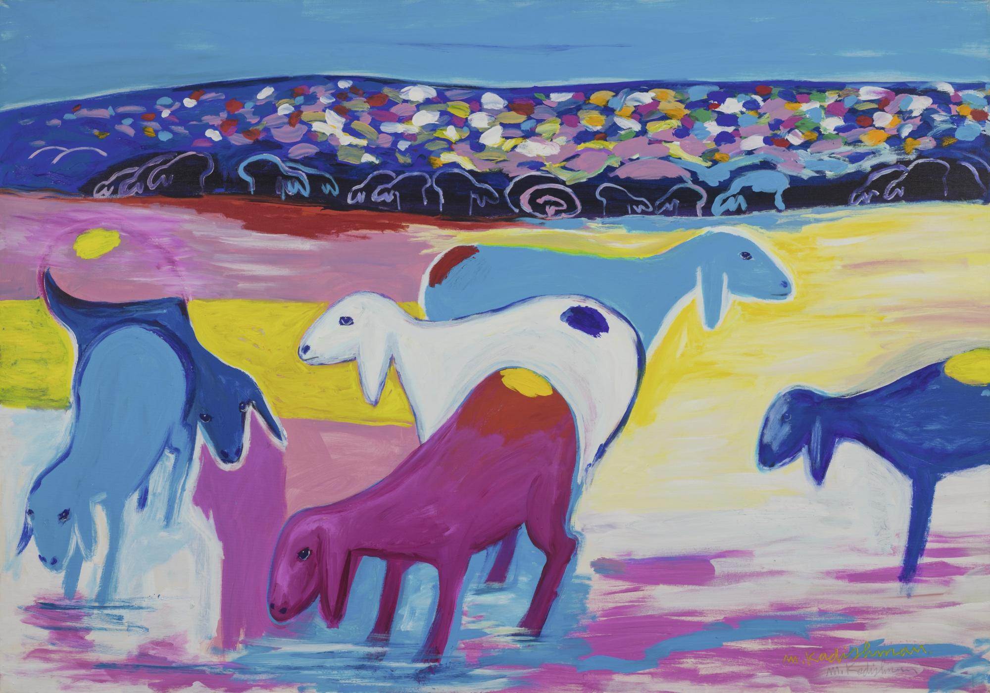 Menashe Kadishman - Sheep In A Landscape