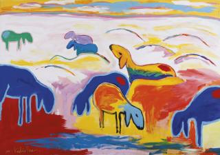 Menashe Kadishman - The Herd