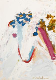 Menashe Kadishman - Untitled (Sheep\'s Head)