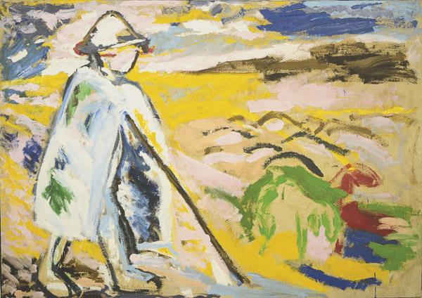 Menashe Kadishman - Untitled (Shepherd with his sheep)