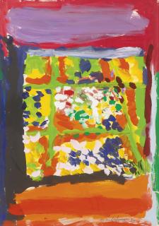 Menashe Kadishman - Untitled (View From A Window)