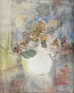 Menso Kamerlingh Onnes - An East Indian cress in a white vase