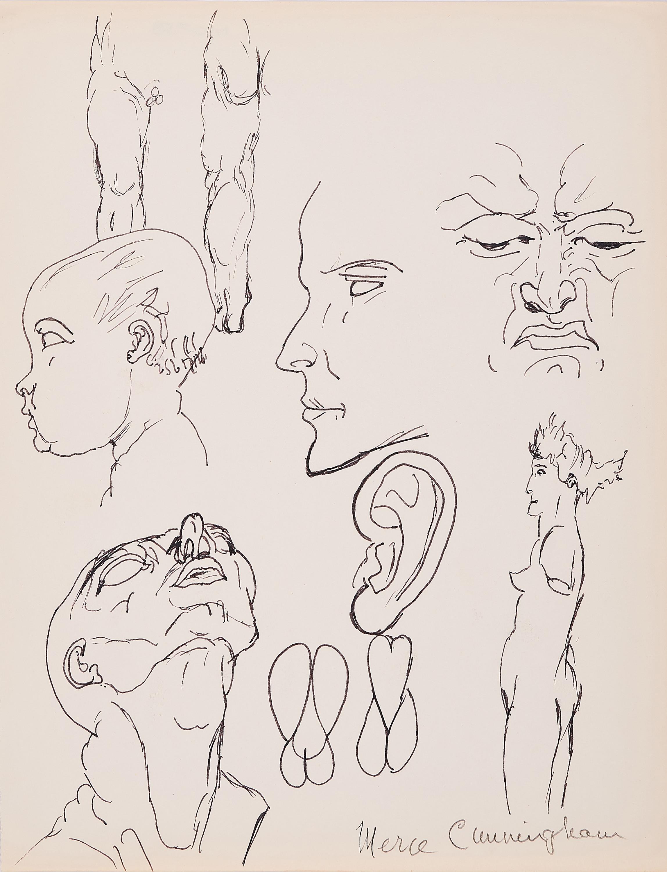 Merce Cunningham - Kopf- und Körperstudien.