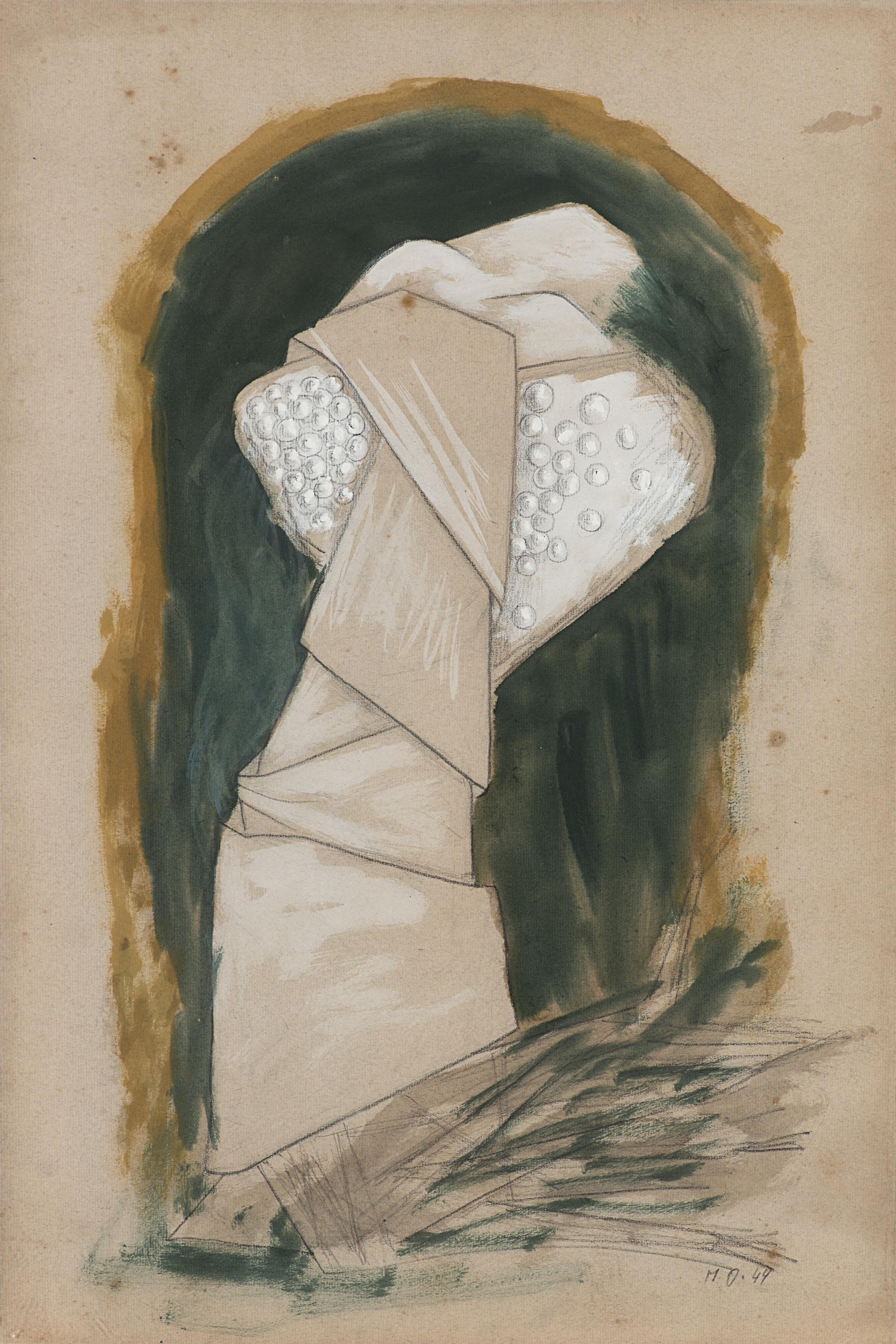 Meret Oppenheim - Frau in faltigem Gewande