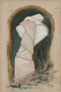 Meret Oppenheim - Frau in faltigem Gewande