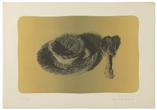 Meret Oppenheim - Pelztasse (fond jaune)