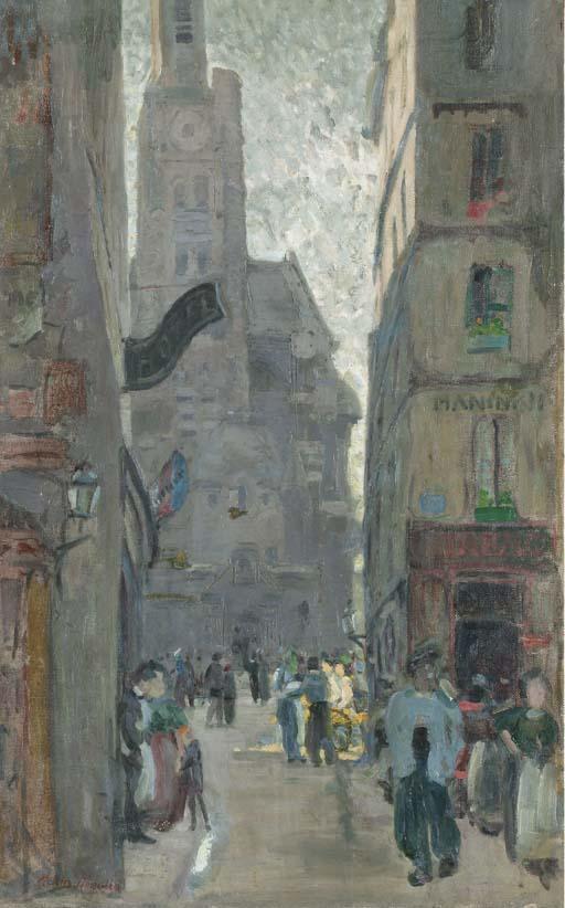 Merio Ameglio - A Busy Village Street