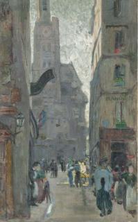 Merio Ameglio - A Busy Village Street