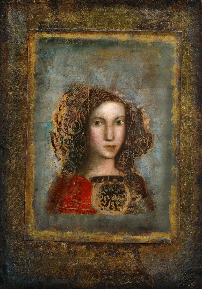 Mersad Berber - Ohne Titel (Bildnis einer jungen Frau).