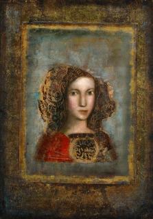 Mersad Berber - Ohne Titel (Bildnis einer jungen Frau).