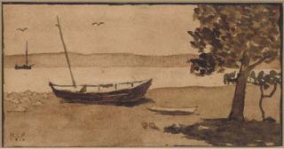 Mervyn Peake - Boats Off The Coast, China