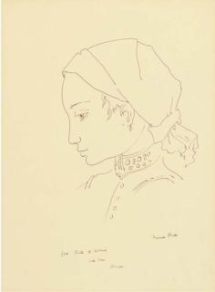 Mervyn Peake - Portrait of a girl