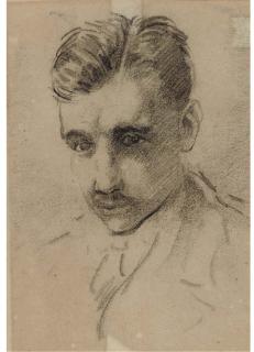 Mervyn Peake - Portrait of Lonnie Peake, The Artist\'S Brother