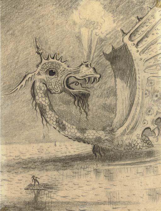 Mervyn Peake - Sea Dragon