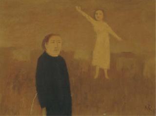 Metten Koornstra - Landscape with figures