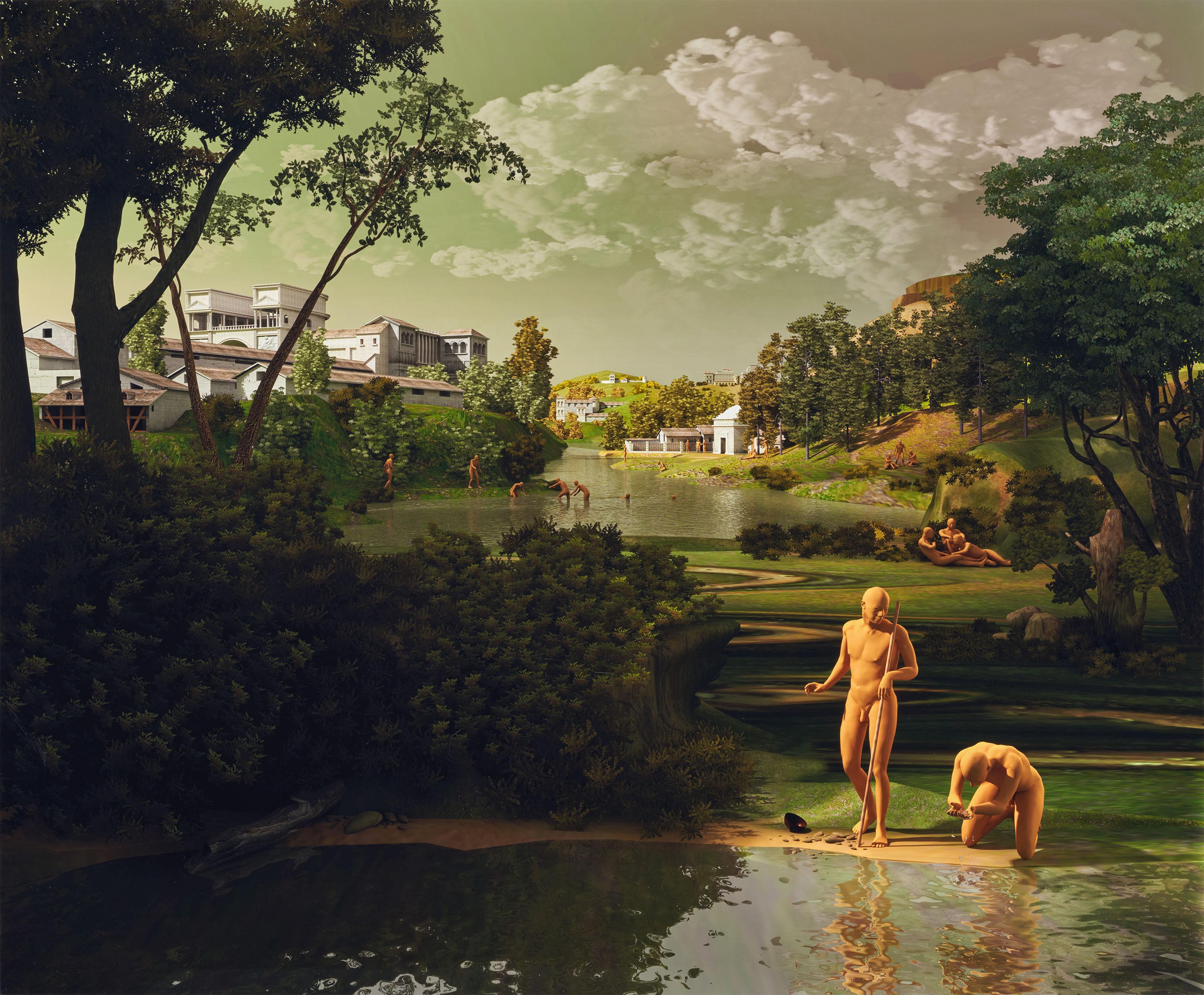 Miao Xiaochun - Landscape with Diogenes (Aus: H2O).