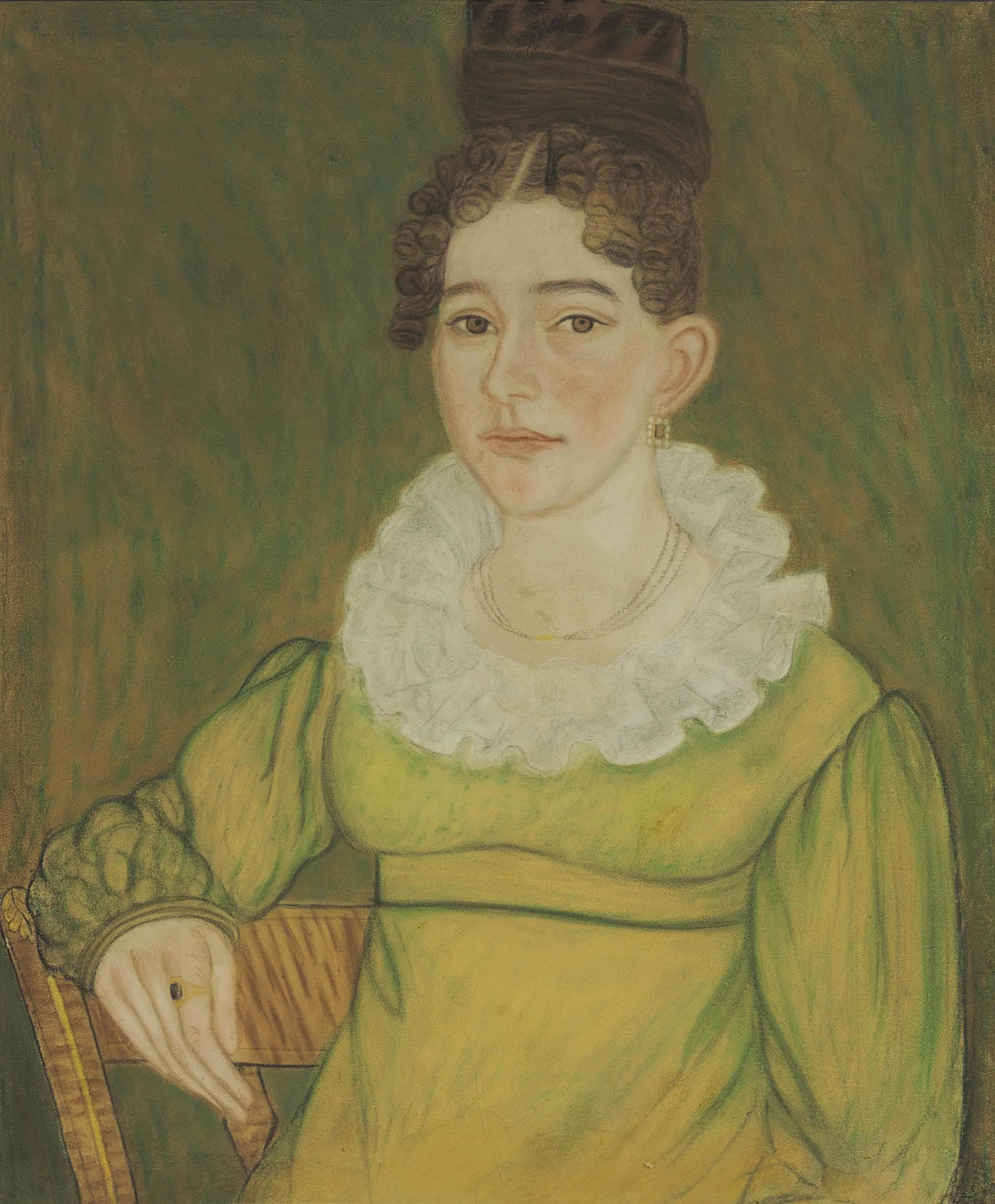 Micah Williams - Portrait Of A Lady In A Green Dress