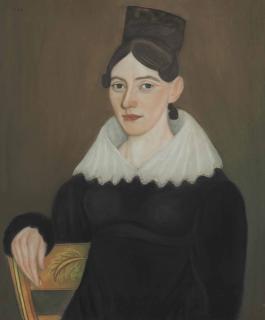Micah Williams - Portrait Of Mrs. Martha Harned With A Tortoiseshell Comb