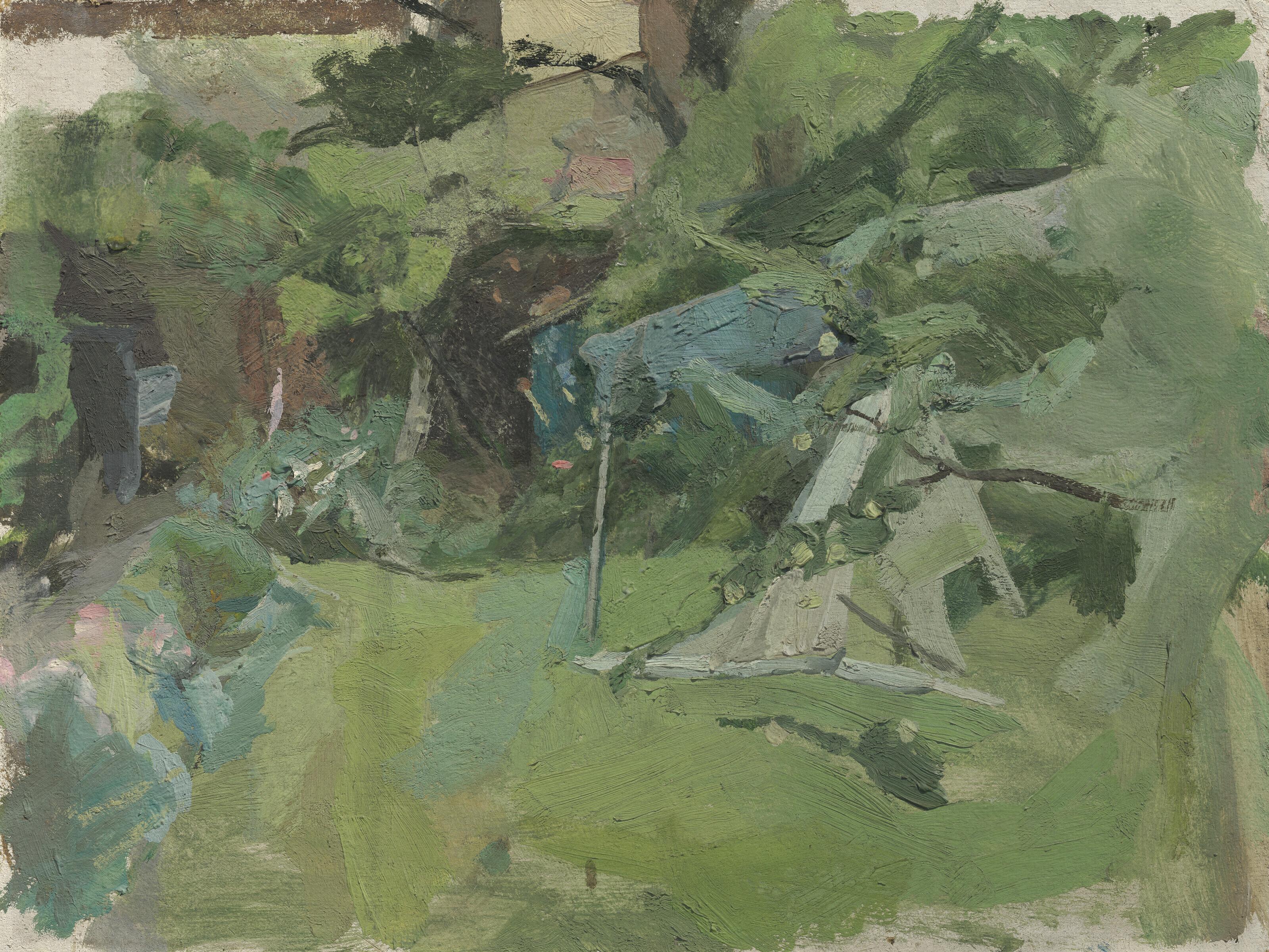 Michael Andrews - The Garden At 13 Park Lane, Norwich