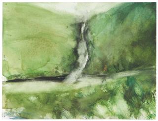 Michael Andrews - Untitled (Landscape with Waterfall, Scotland II)