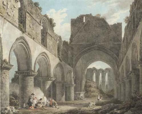 Michael Angelo Rooker, A.R.A. - Buildwas Abbey, Shropshire