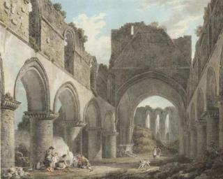 Michael Angelo Rooker, A.R.A. - Buildwas Abbey, Shropshire