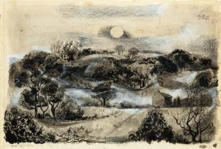 Michael Ayrton - Mist Rising, West Chiltington