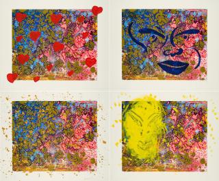 Michael Buthe - Gartenblüten I-IV.