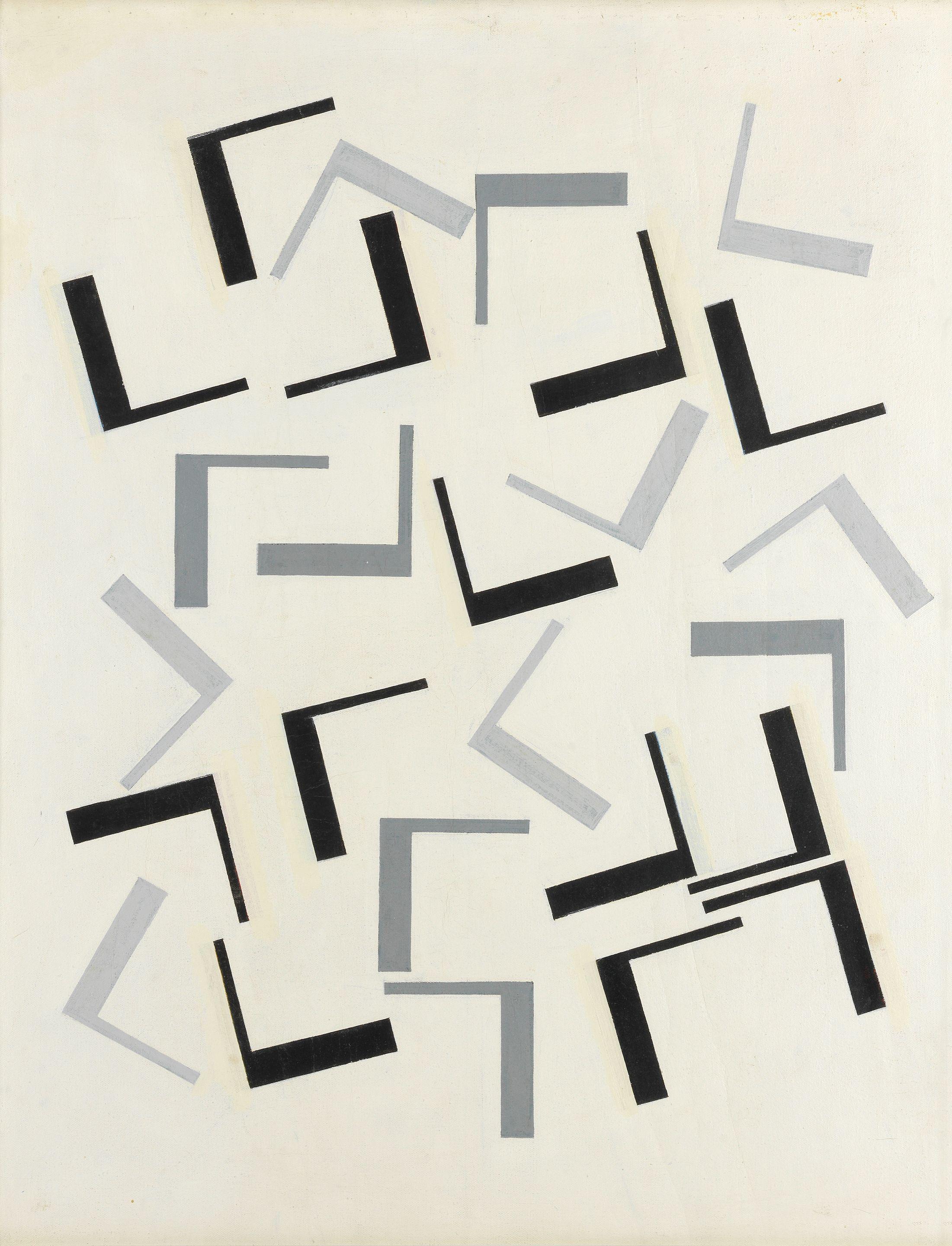 Michael Canney - Untitled (Composition in Grey and Black)