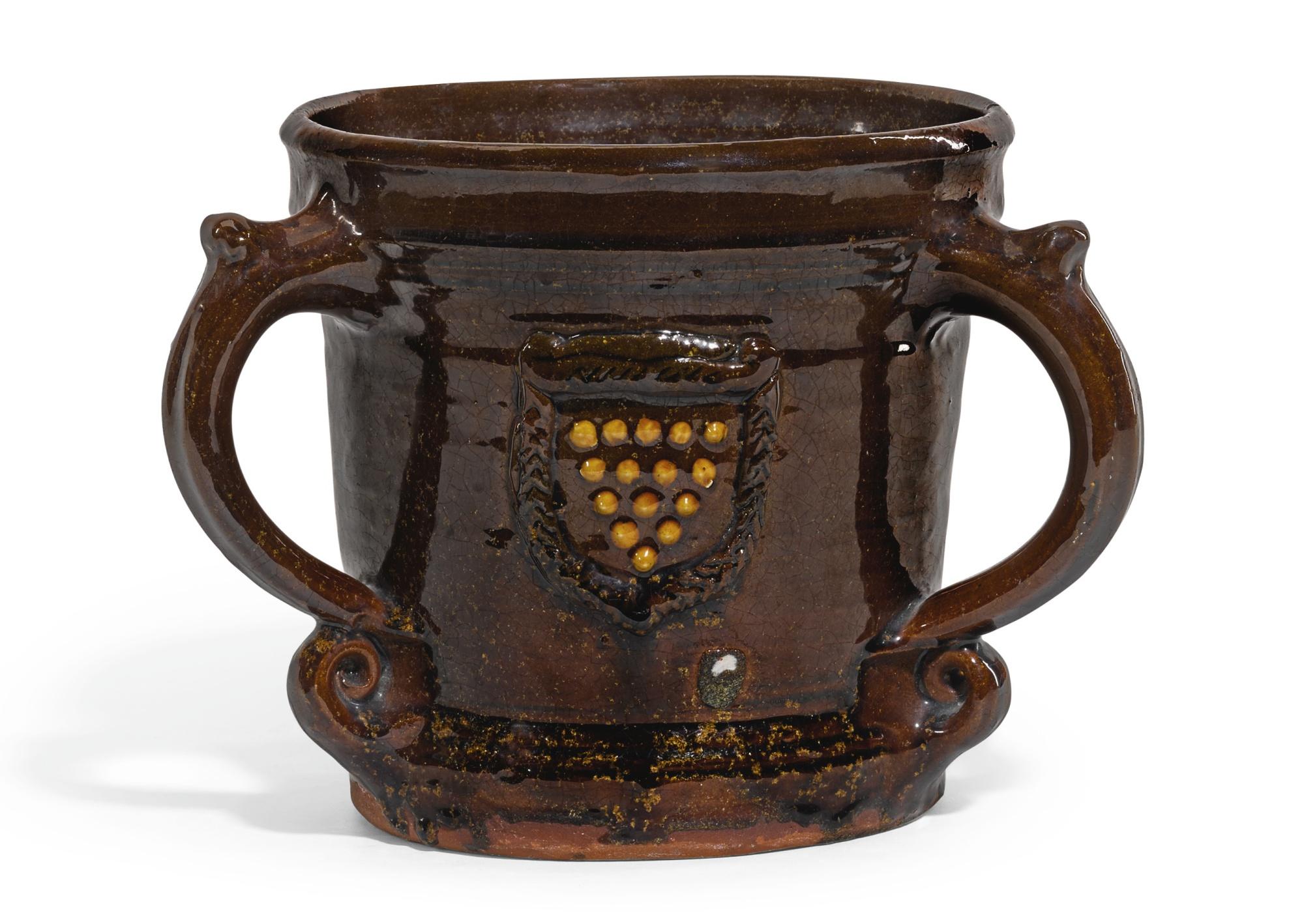 Michael Cardew - Three-Handled Loving Cup Decorated With The Cornish Crest