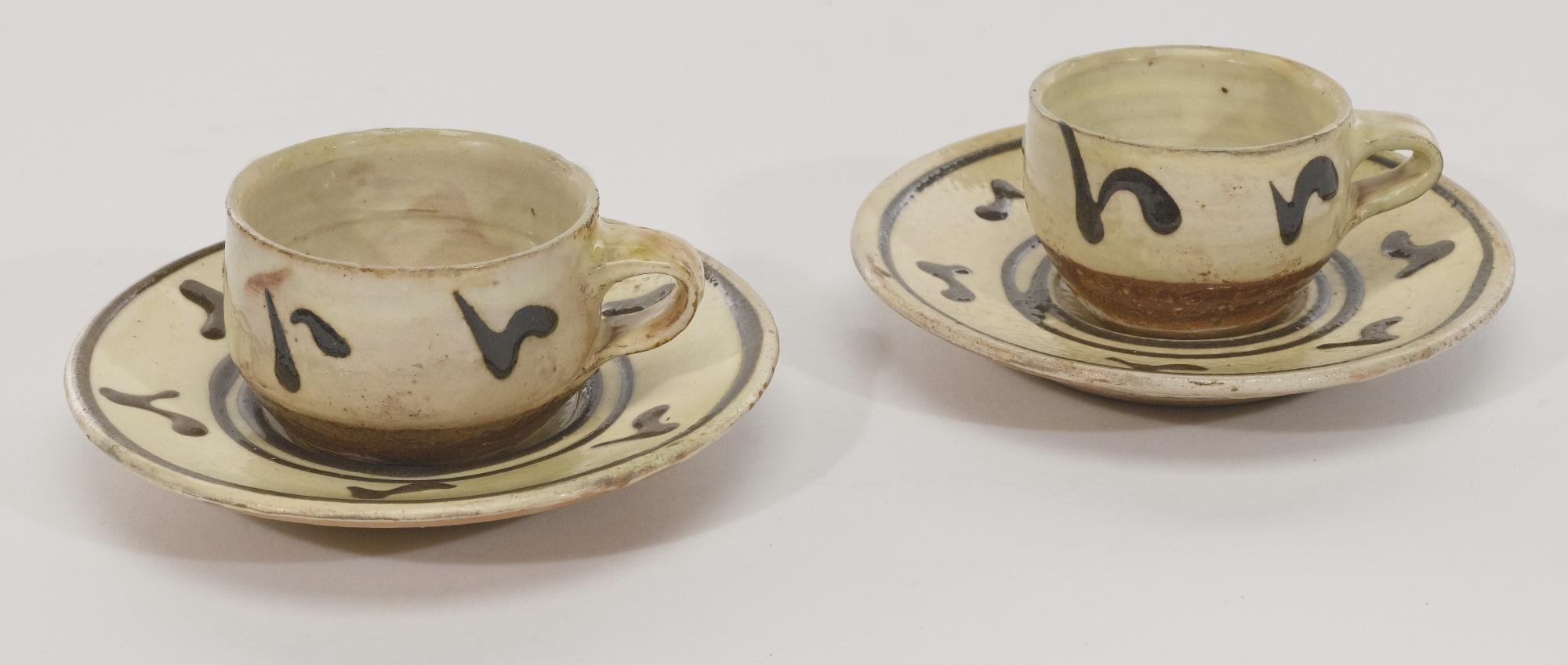 Michael Cardew - Two Cups And Saucers