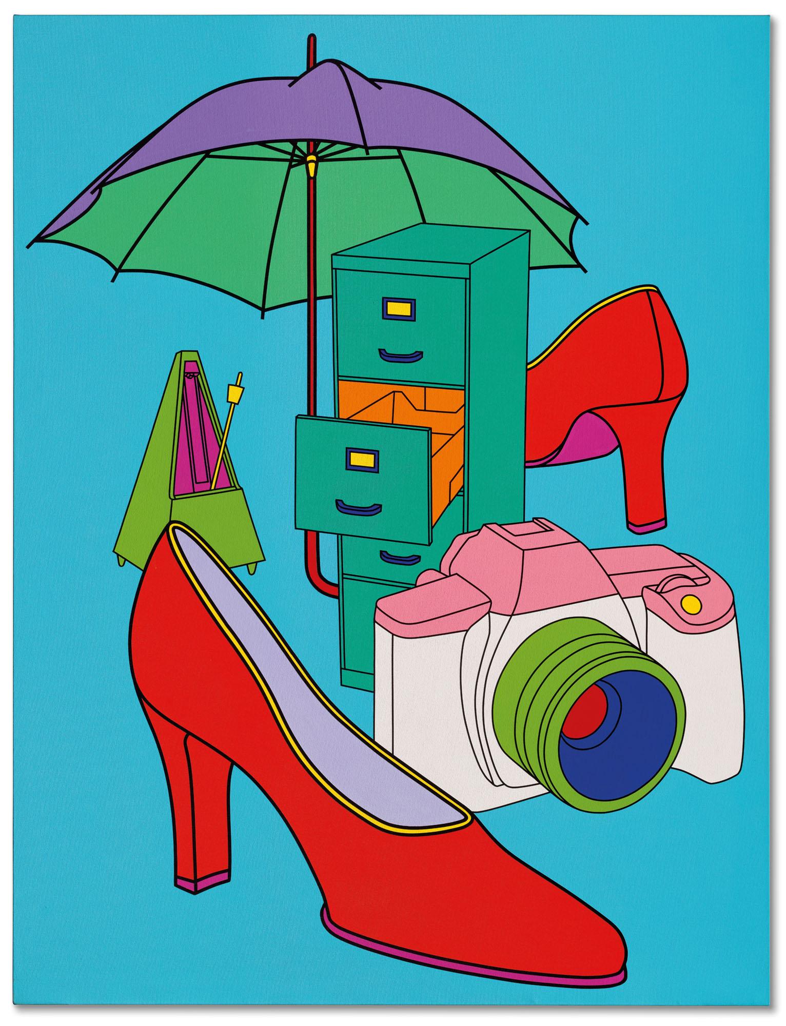 Michael Craig-Martin, R.A. - With Red Shoes