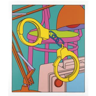 Michael Craig-Martin - Intimate Relations: Handcuffs, Safety Pin, Sunglasses