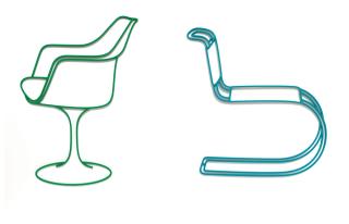 Michael Craig-Martin - Mies Van Der Rohe Chair & Saarinen Chair