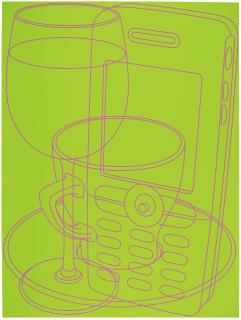 Michael Craig-Martin - Portrait (Green)