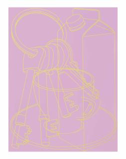 Michael Craig Martin - Portrait (Pink)