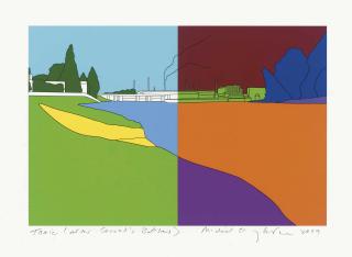 Michael Craig-Martin - Toxic (After Seurat\'S Bathers)