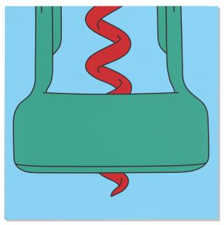 Michael Craig-Martin - Untitled (Corkscrew Fragment)
