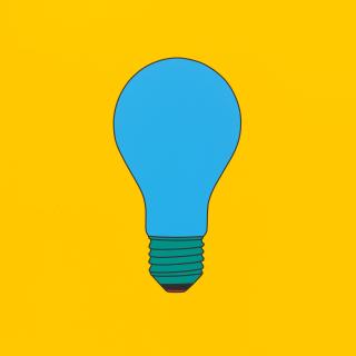 Michael Craig-Martin - Untitled (Lightbulb Blue)