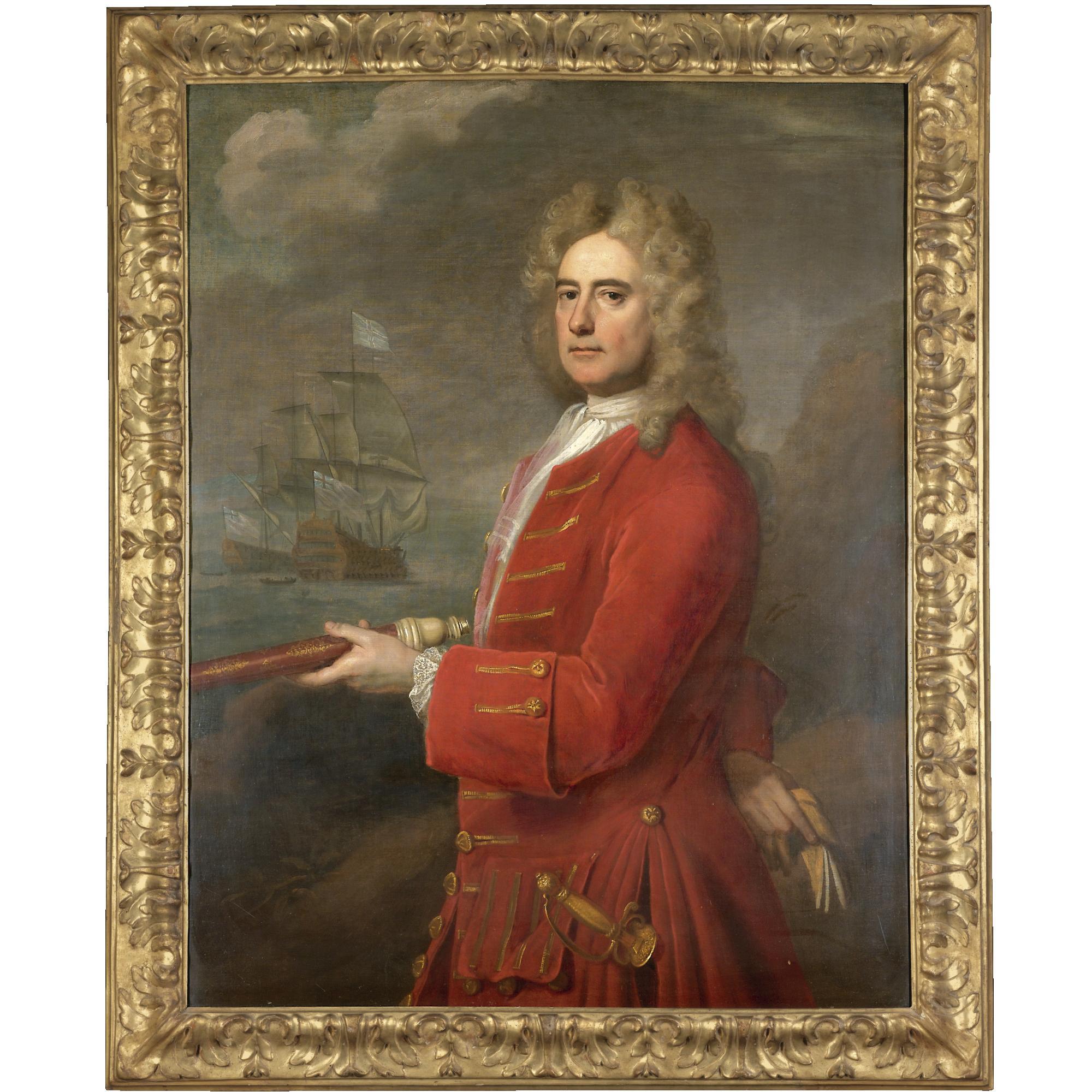 Michael Dahl - Portrait Of Admiral Sir James Wishart (1650-1723)