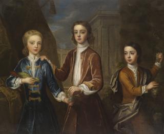 Michael Dahl - Portrait Of Three Young Gentlemen