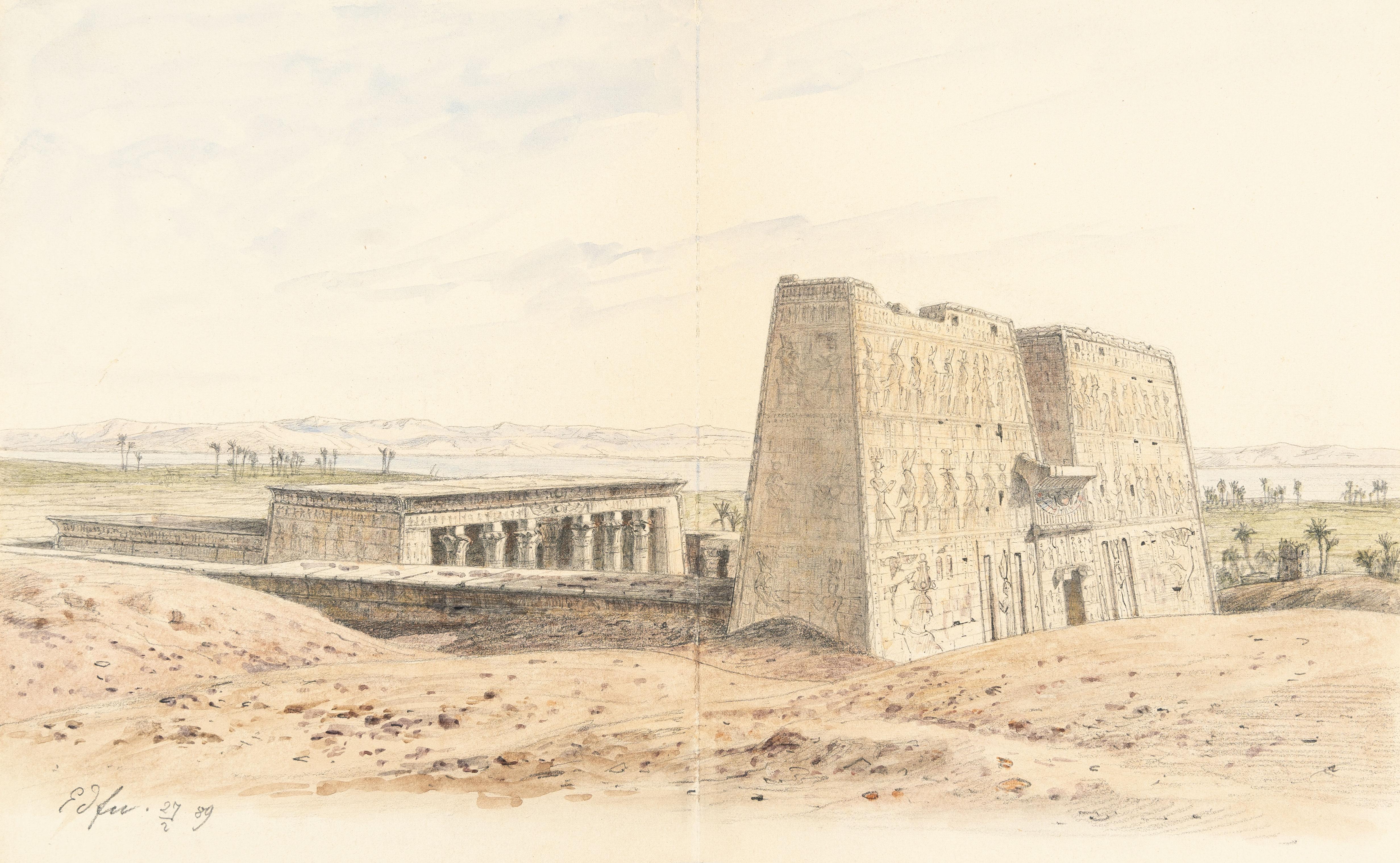 Michael Haubtmann - 32 Bll.: Reise durch Ägypten (18.1. - 9.3.1889)