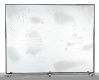 Michael Heizer - Sandblasted Etched Glass Window